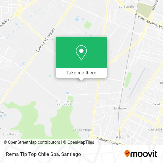 Rema Tip Top Chile Spa map