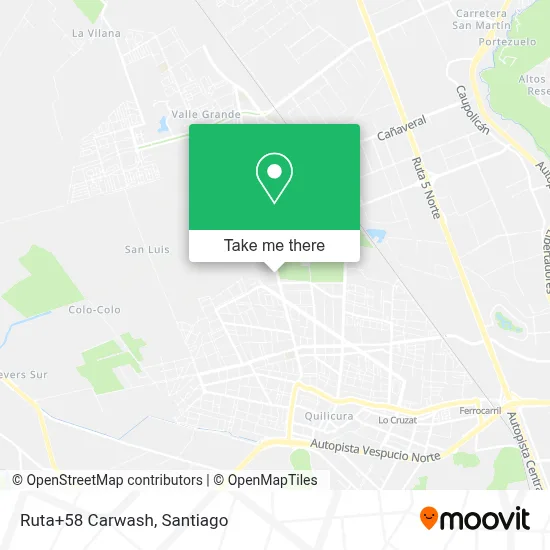 Ruta+58 Carwash map