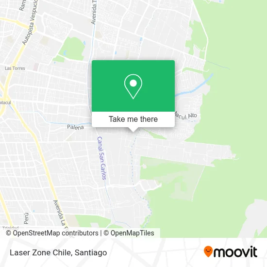 Laser Zone Chile map
