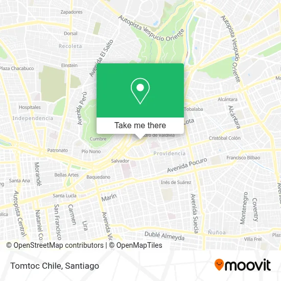 Tomtoc Chile map