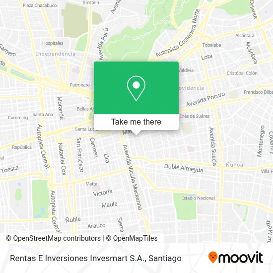 Rentas E Inversiones Invesmart S.A. map