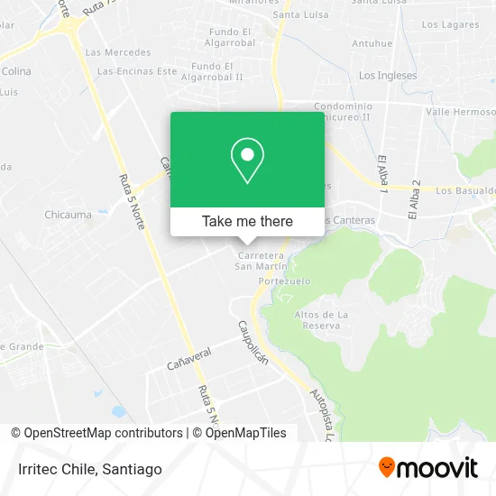 Irritec Chile map