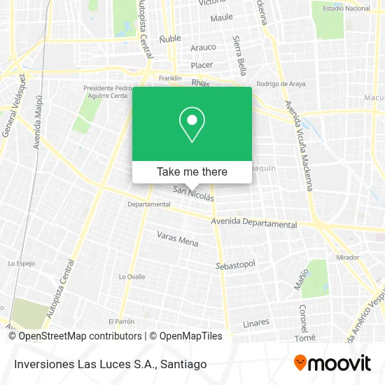 Inversiones Las Luces S.A. map
