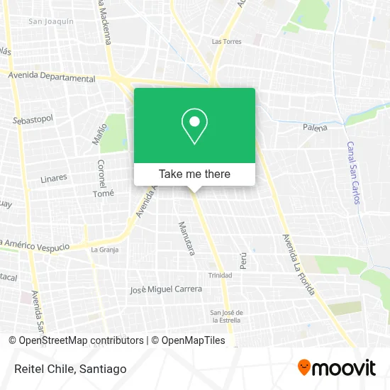 Reitel Chile map
