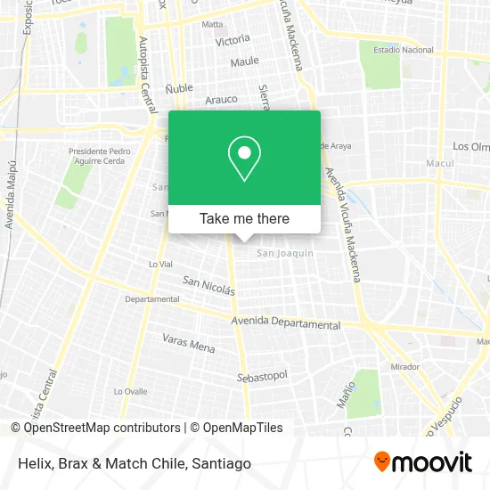 Helix, Brax & Match Chile map