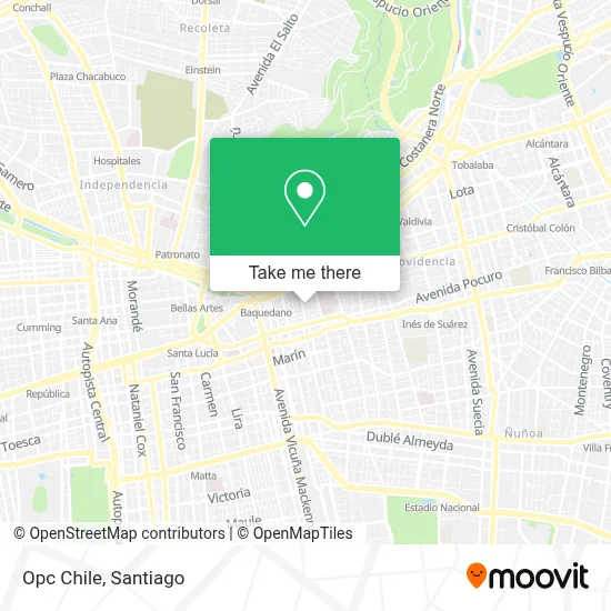 Opc Chile map