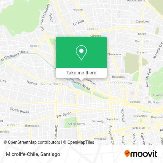 Microlife-Chile map
