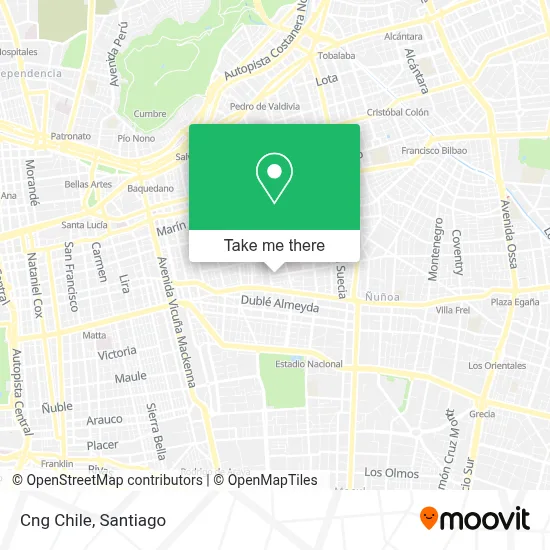 Cng Chile map