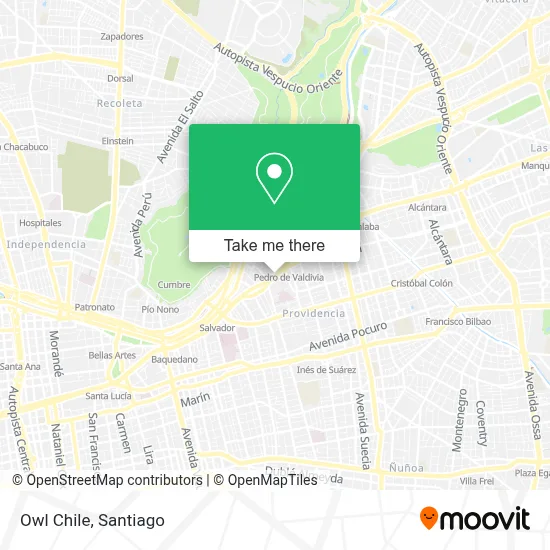 Owl Chile map