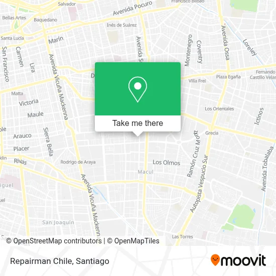 Repairman Chile map