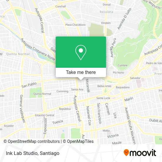 Ink Lab Studio map