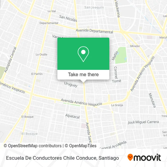 Escuela De Conductores Chile Conduce map