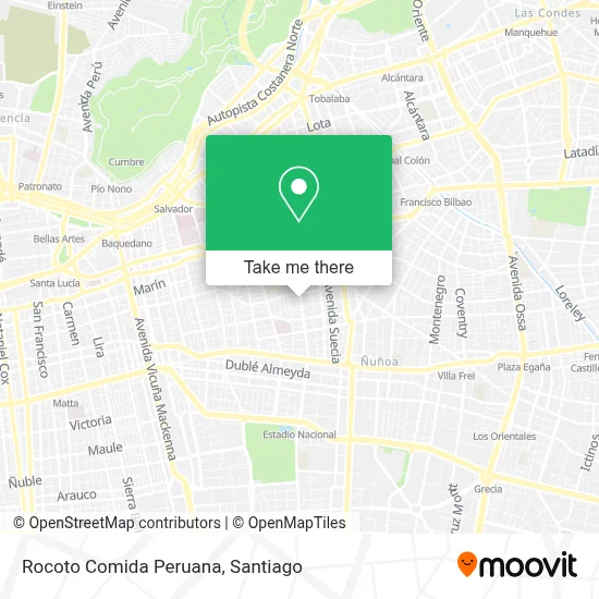 Rocoto Comida Peruana map