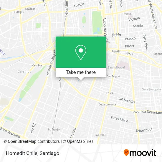 Homedit Chile map