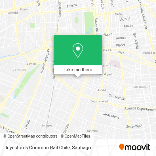 Inyectores Common Rail Chile map