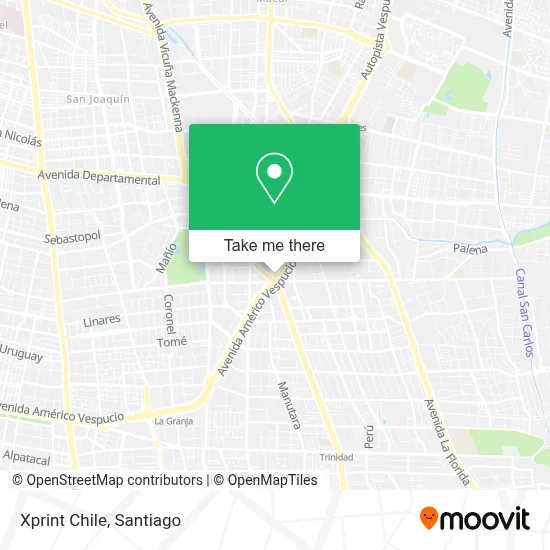 Xprint Chile map