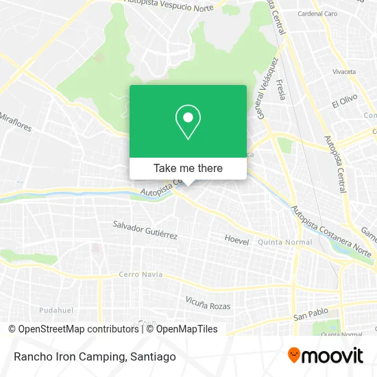 Rancho Iron Camping map