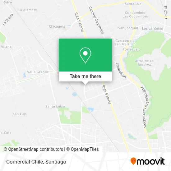 Comercial Chile map