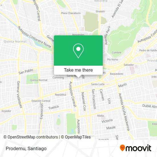 Prodemu map