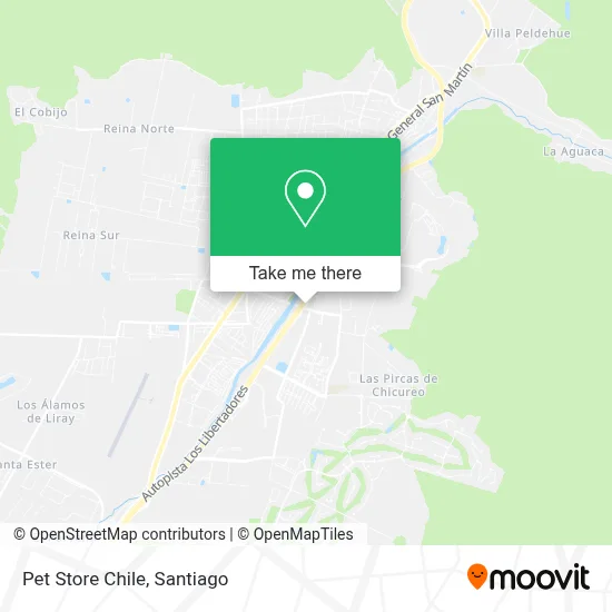 Pet Store Chile map