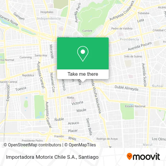 Importadora Motorix Chile S.A. map