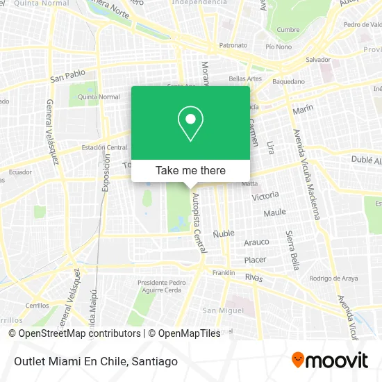 Outlet Miami En Chile map