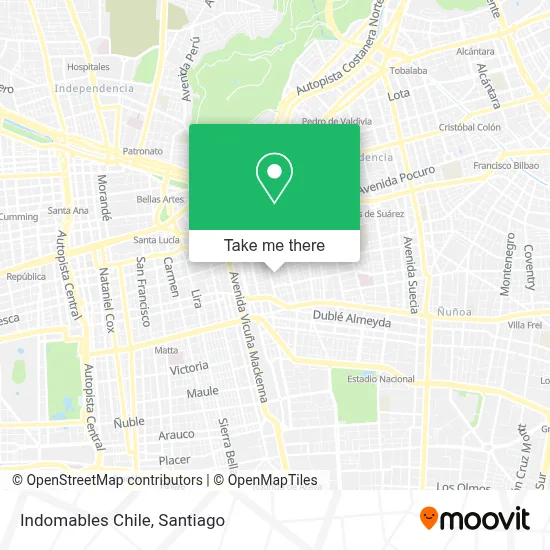 Indomables Chile map