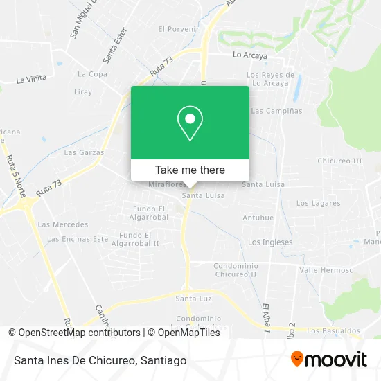 Santa Ines De Chicureo map