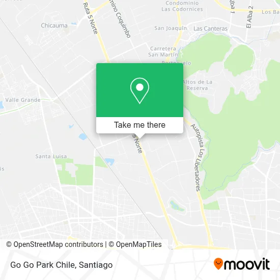 Go Go Park Chile map
