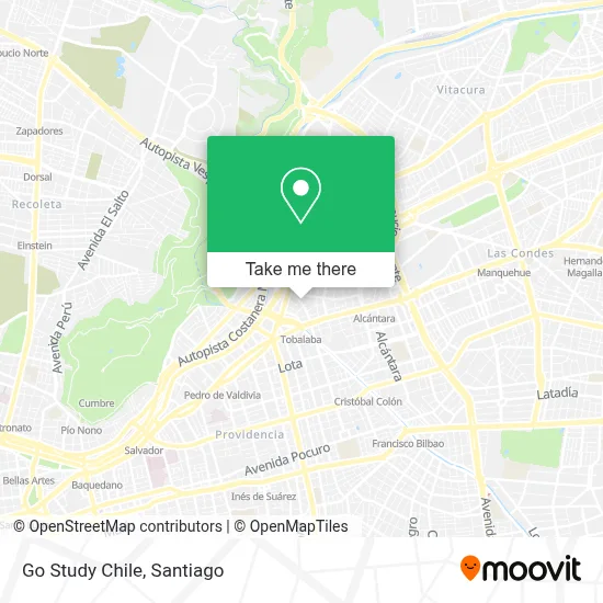 Go Study Chile map