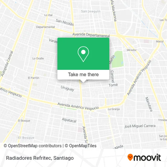 Radiadores Refritec map