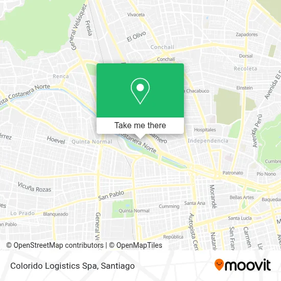 Colorido Logistics Spa map