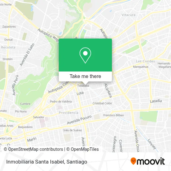 Inmobiliaria Santa Isabel map