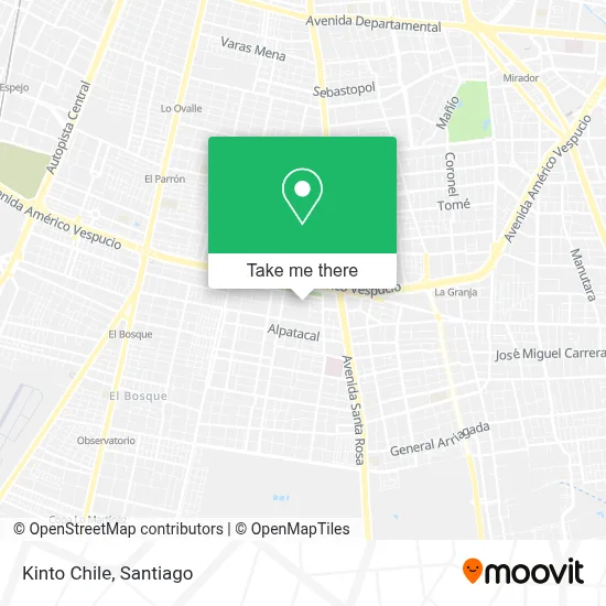 Kinto Chile map