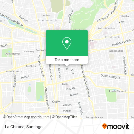 La Chiruca map
