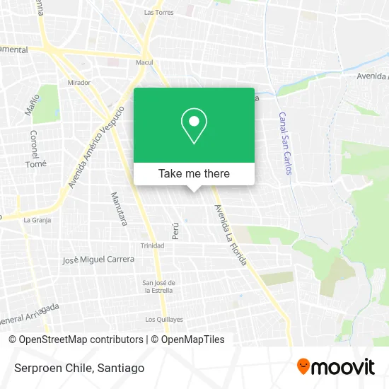 Serproen Chile map