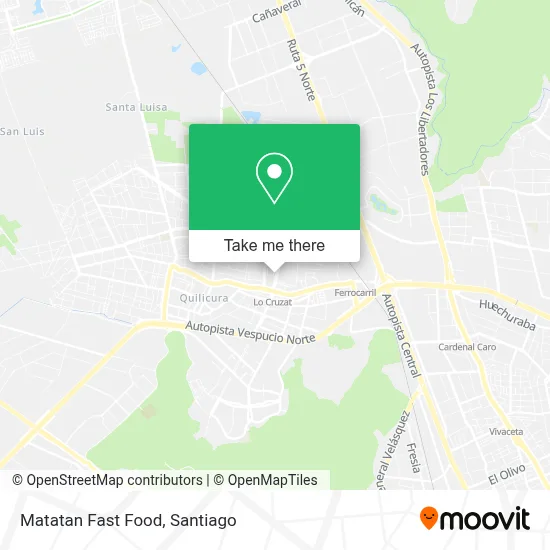 Matatan Fast Food map