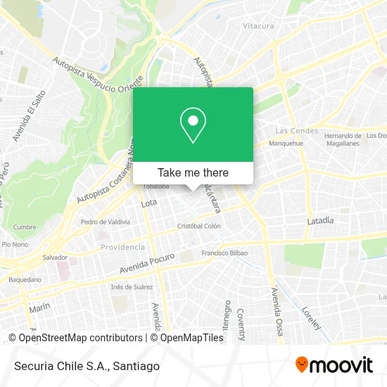 Securia Chile S.A. map