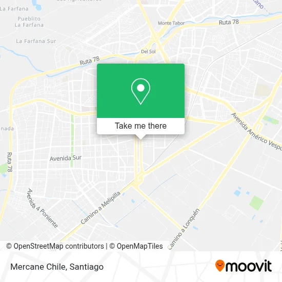 Mercane Chile map