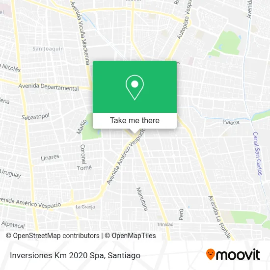 Inversiones Km 2020 Spa map