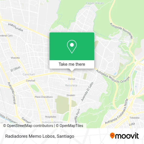 Radiadores Memo Lobos map