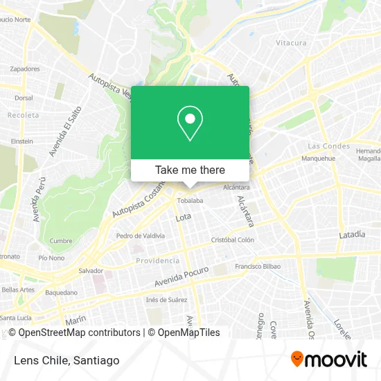 Lens Chile map