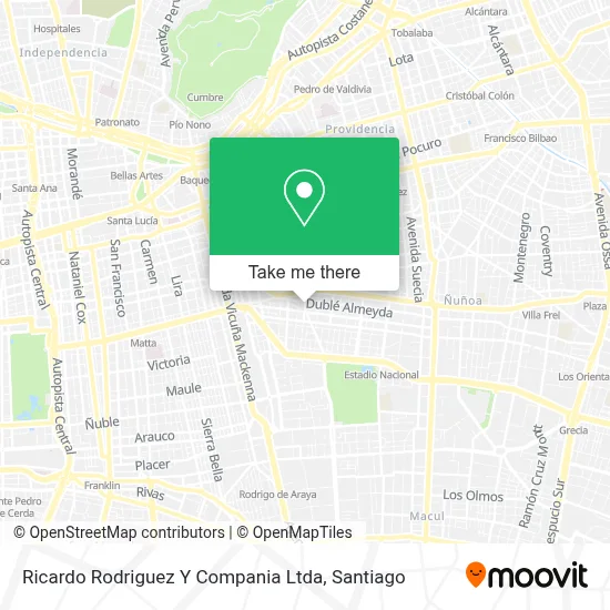 Ricardo Rodriguez Y Compania Ltda map