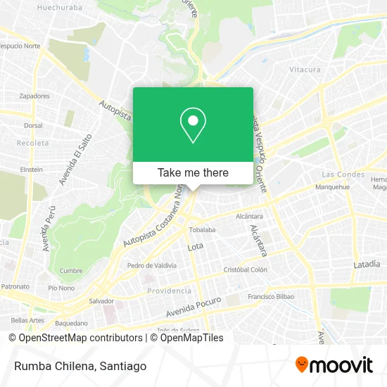Rumba Chilena map