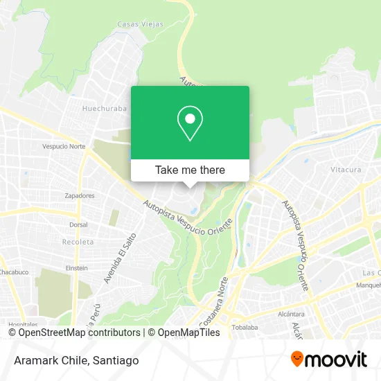 Aramark Chile map