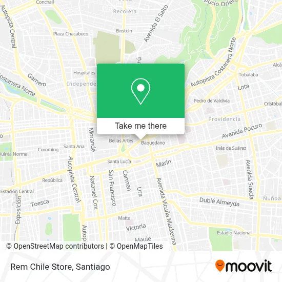 Rem Chile Store map