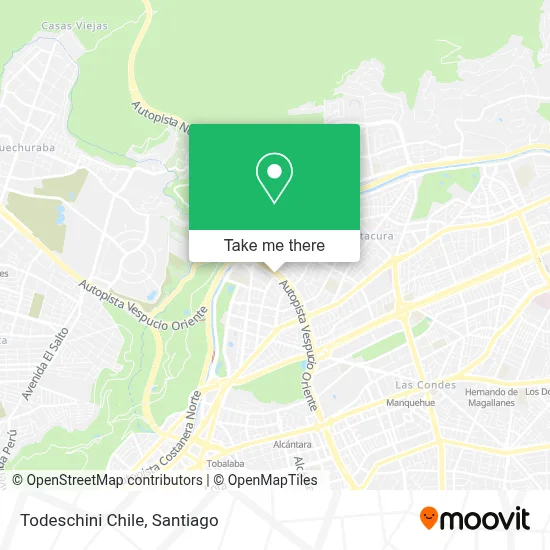 Todeschini Chile map