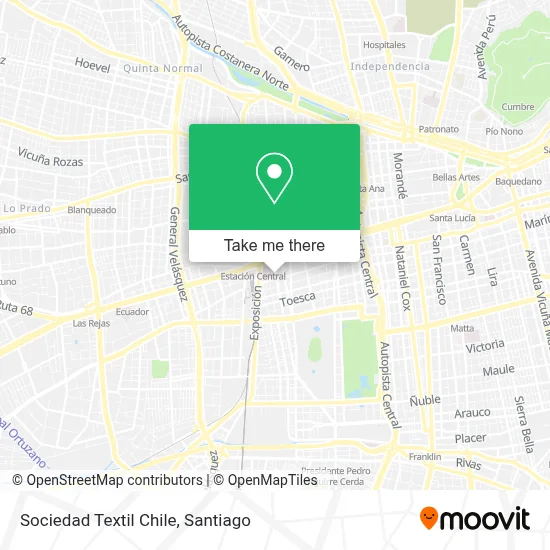 Sociedad Textil Chile map