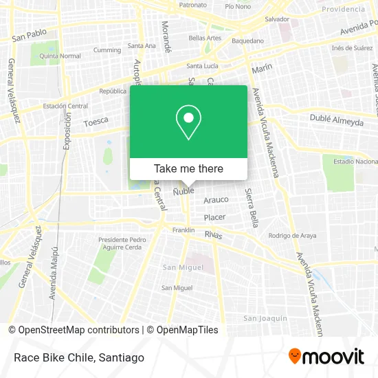 Race Bike Chile map