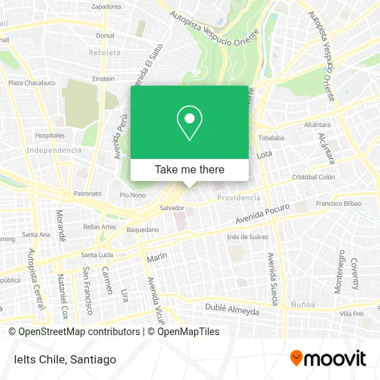 Ielts Chile map